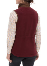 Load image into Gallery viewer, Alan Paine Aylsham Ladies Fleece Waistcoat (Bordeaux)