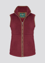 Load image into Gallery viewer, Alan Paine Aylsham Ladies Fleece Waistcoat (Bordeaux)