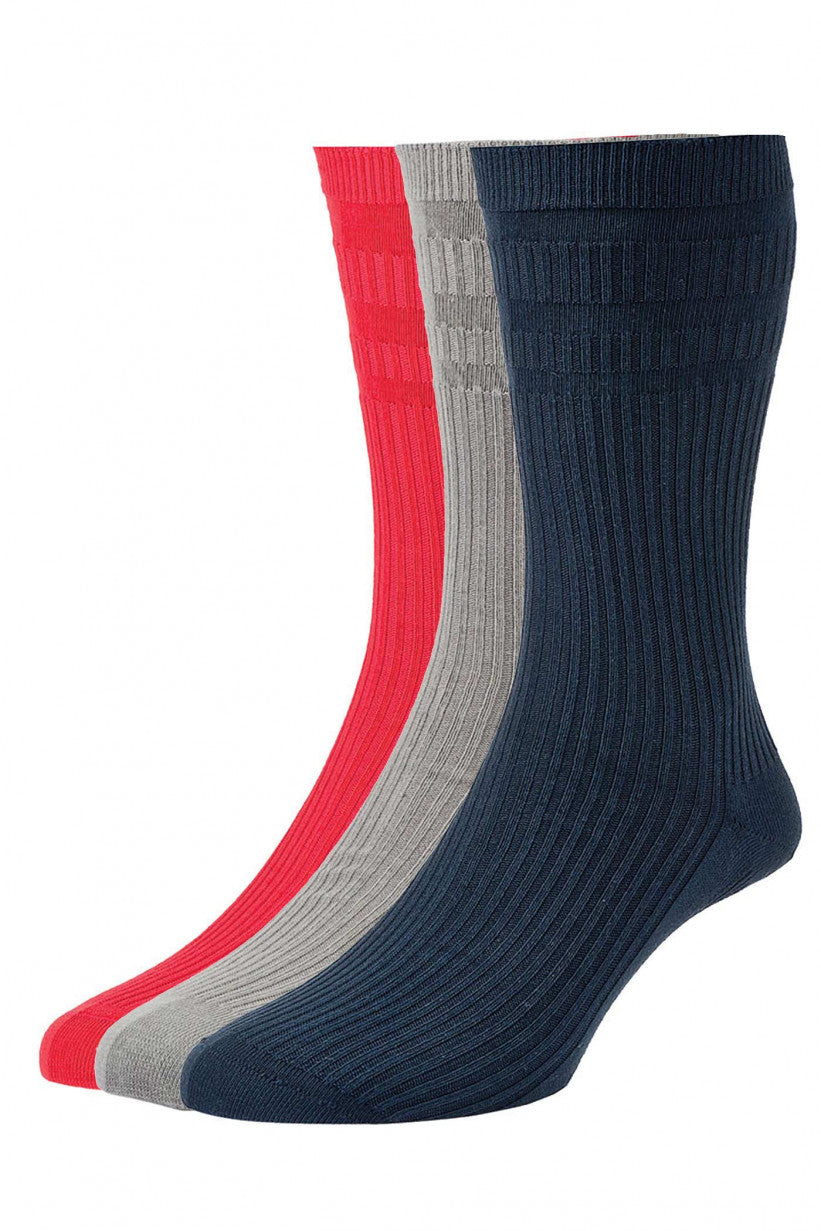 HJ Hall Cotton Softop Socks - HJ91 (size 11-13)