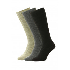 HJ Hall Mid-Calf Softop Socks Wool Rich - HJ98 (size 6-11)