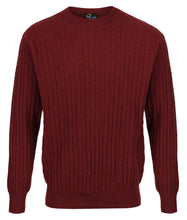 Load image into Gallery viewer, Massoti 100% Lambswool Fine Cable Knit Jumper - Crew Neck
