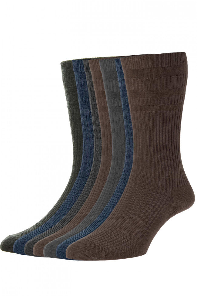 HJ Hall Wool Softop Socks - HJ90 (size 6-11)
