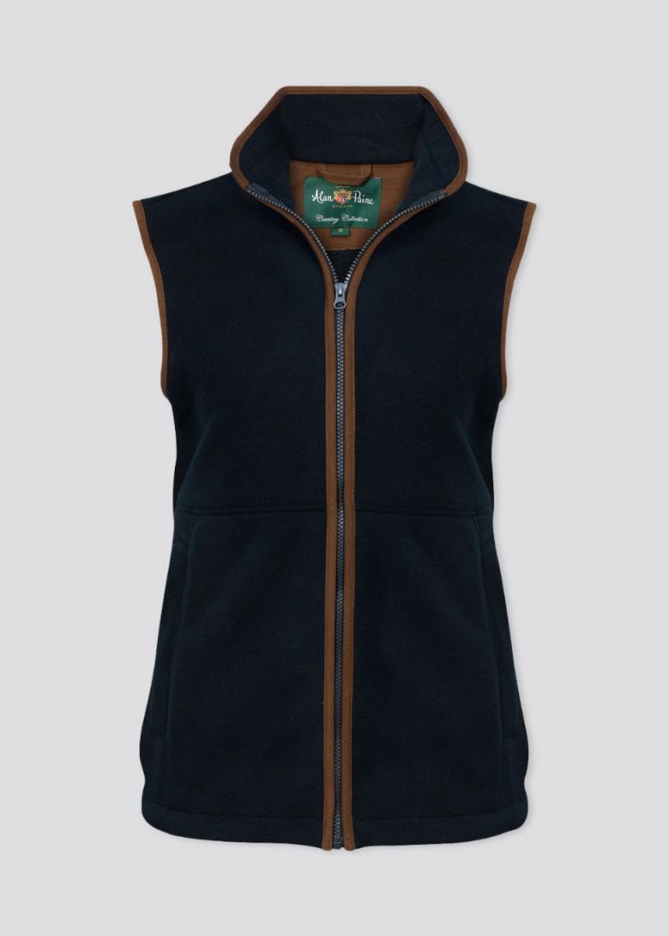 Alan Paine Aylsham Ladies Fleece Waistcoat (Navy)